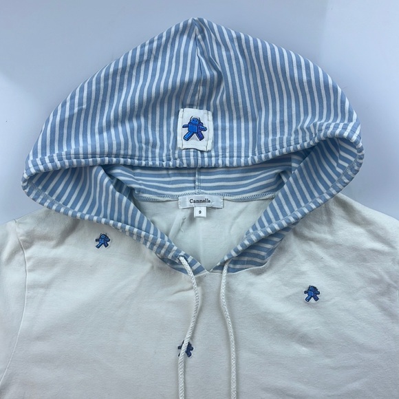 Cannelle Robot Embroidered Shirt with Hood S101-28 - Picture 2 of 4